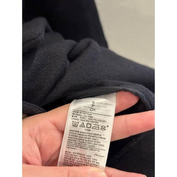 Old Navy Wool-Like Textured Double Breasted Navy Blazer Sz S NWT - Picture 6 of 8